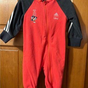 Adidas Disney Mickey Mouse Onesie 9 Months Newborn New Rare!!!